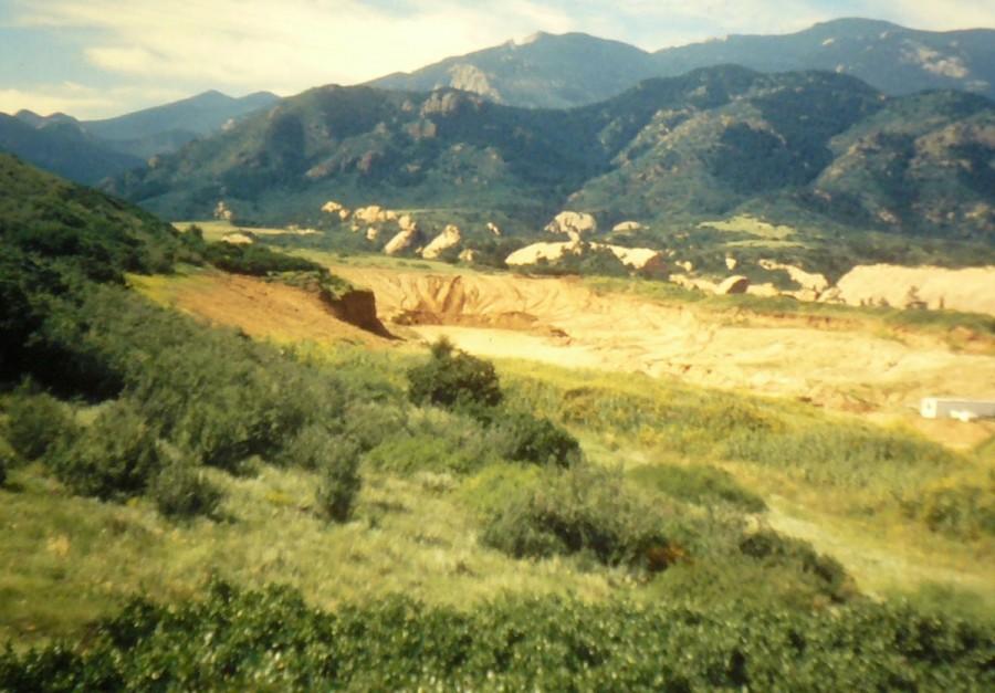 The gravel pit while it was still in operation (1999)