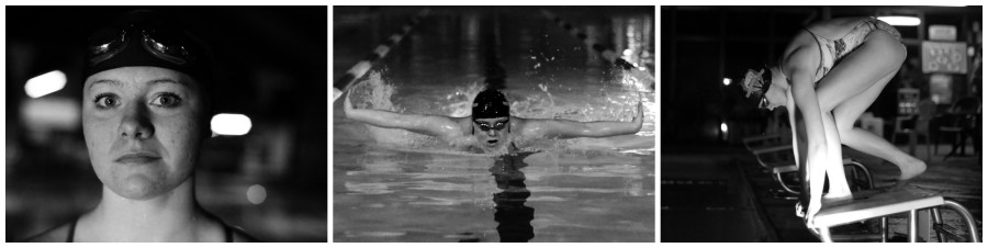 Veronica Morin (11) qualified for state in four events and broke two pool records. 