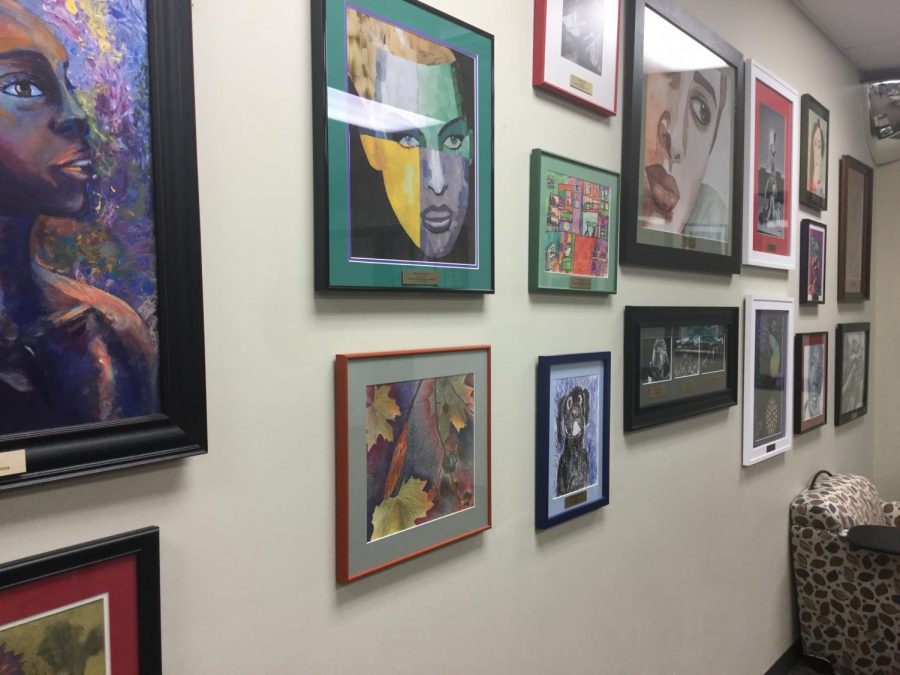This captivating gallery is located in the Manitou Springs SILC school administration office.