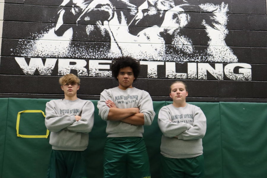 Senior Wrestlers Grayer Whipkey, Terry Lindh, and Hannah Hollick are ready for the 2021-2022 wrestling season.