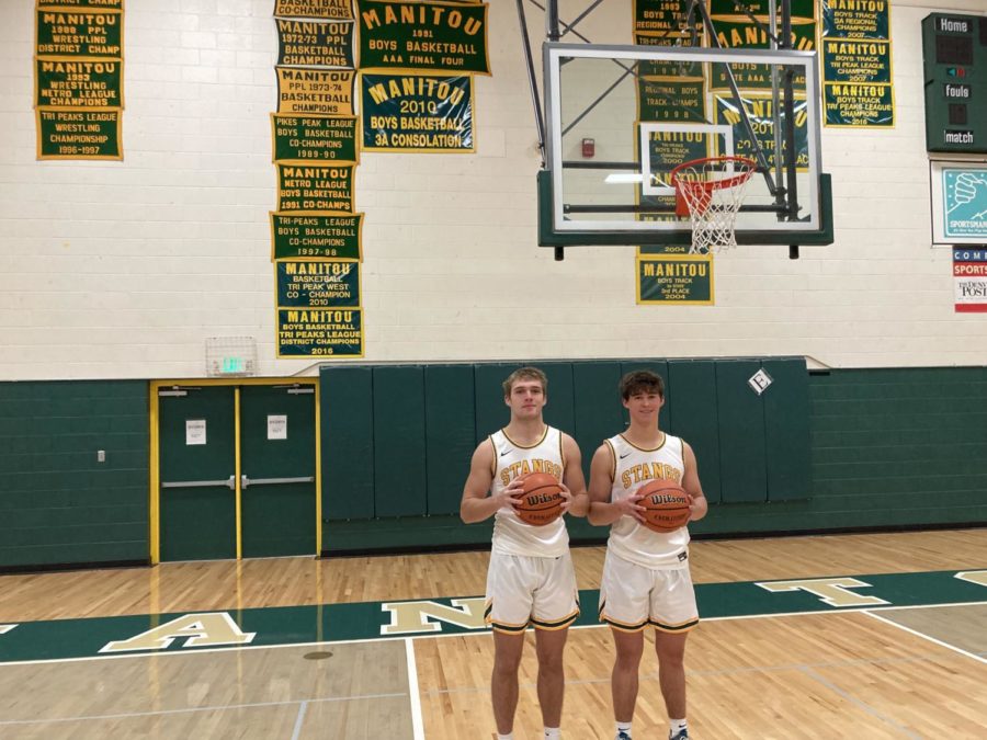 Ethan Boren (12) and Caleb Allen (12) return as seniors to lead this years  boys basketball team.  