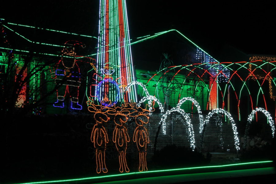 This light show is located on Windjammer Drive in the Briargate area.