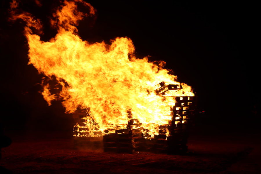 The annual Bonfire held at the upper activity field will be missed this upcoming year.