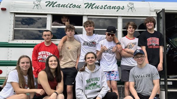 The 2023 MSHS wrestling team gathers at their summer wrestling camp to prepare for the season.