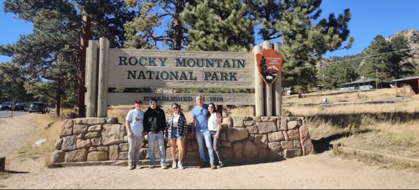 Coral, Ido and Ori Shlomo visit Rocky Mountain National Park.  The Shlomo family moved from Israel in april of 2022 and have enjoyed experiencing our different culture.