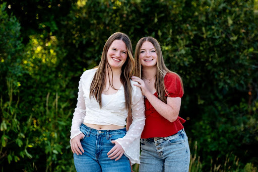 Liz Johnson (12) and Kate Johnson (12) have attended Manitou Springs Public Schools since kindergarten.  