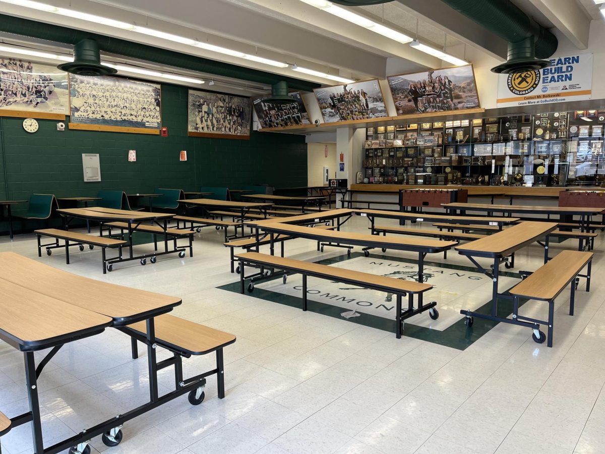 The Commons at MSHS are cleaned by Randy Woofter, Trevor Paskavich or Mr. Steve on Feb. 15. On Nov. 13, 2023, MSHS district leadership hired CCS Facility Services to contribute to custodial needs around the school.