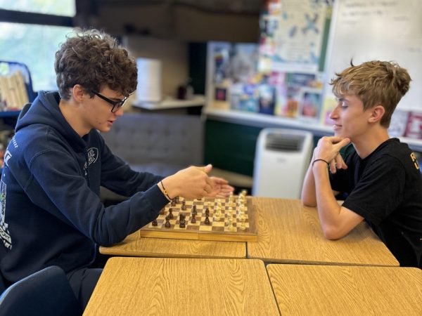 On Sept.13 Amanda Kerrigan’s advisory plays chess.