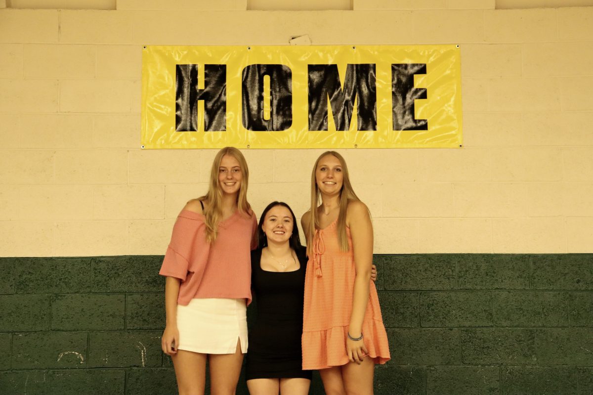 This year's captains Aleia McBride (11), AJ Jackson (12) and Kloe Roth(12) look forward to a fun season.