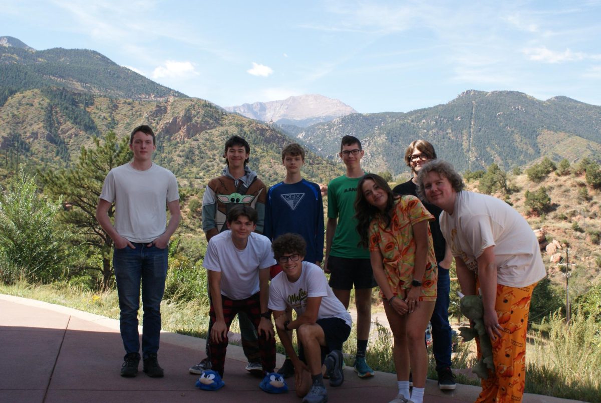 AP Scholars pose together outside.