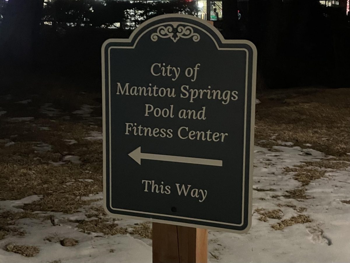 The new pool and fitness center sign.