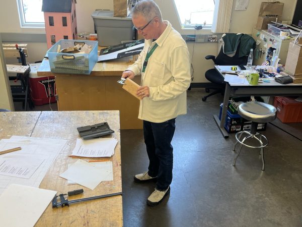 Steve Bethke prepares for his Careers in Construction class on Jan. 21. This will be Bethke's last year at MSMS.