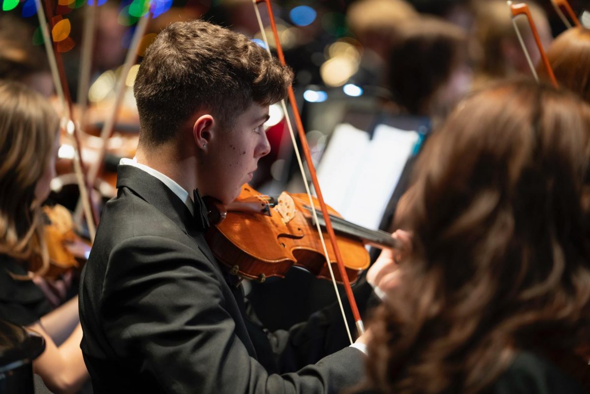 Mateo Racho Pluth performs at the Holiday Pops Concert on Dec. 6 2025 at the Pikes Peak Center.