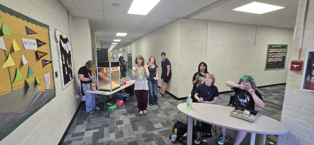 GSTA sells concessions and tickets at their movie night on Friday, April 4.